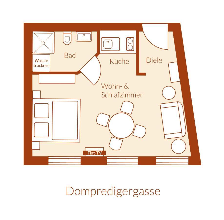 Apartment Dompredigergasse Naumburg  Exterior foto